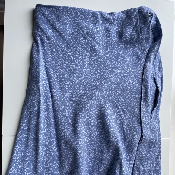 Brandy Melville Genevieve Light Blue Wrap skirt - Picture 2 of 4